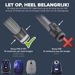 SQOON® Stofzuigerslang Geschikt voor AEG VX6 / VX7 / CLEAN-ANIMAL 5000 & 6000 – Zwart – Model 140019432016 — thumbnail 2