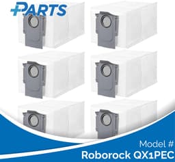Roborock QX1PEC Stofzakken (6 Stuks, Plus.Parts® alternatief voor 8.02.0239) — thumbnail 1