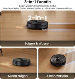Proscenic QQ20 Plus - Robotstofzuiger met Dweilfunctie - Robotstofzuiger met Reinigingsstation - 12000 Pa Zuigkracht — thumbnail 2