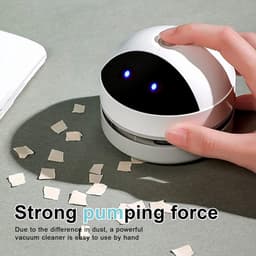 Draagbare Mini Tafeldstofzuiger - Draadloos, USB Oplaadbaar, Hoge Zuigkracht voor Bureaus — thumbnail 2