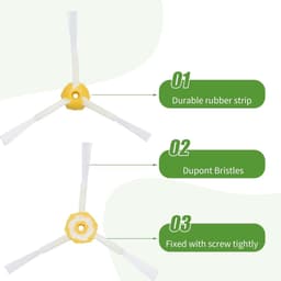 Filter en borstel set geschikt voor iRobot Roomba 600 series 605 615 616 620 621 630 635 650 652 660 665 671 680 690 691 695 -Inclusief 6 filters, 6 zijborstels, 3 paar borstelharen en een zachte rolborstel — thumbnail 3