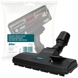 Sillar, borstel voor stofzuiger - universele borstel 30-38mm - stofzuigermondstuk - borstel met uitschuifbare borstelharen, rubberen wieltjes - vervangingsonderdeel - geschikt voor Electrolux Bosch Philips Amica- 1 stk — thumbnail 1