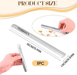 Kruimelverwijderaar Roestvrijstaal - Tafelreiniger Eten - Snel Tafel Schoon - Gebogen Rand Clip - Compact Lichtgewicht — thumbnail 5