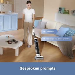 Natte droge stofzuiger - Steelstofzuiger allesreiniger - Vloeren reinigen - Automatische zelfreiniging - 4 kg lichtgewicht - Wit — thumbnail 4