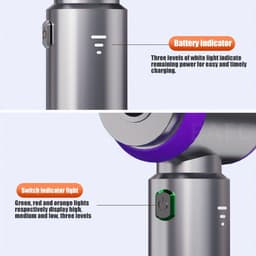 Handstofzuiger Draadloos 30000PA - Autostofzuiger - Mini Stofzuiger - 4 in 1 Blazer en Vacuüm - Borstelloze Motor - Oplaadbaar via USB C - Voor Auto Thuis Toetsenbord Huisdier - Compact en Krachtig - Inclusief 8 Accessoires — thumbnail 5