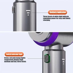 DIMICO - 2-in-1 autostofzuiger met blaasfunctie - Handstofzuiger - 6000 mAh - Mini stofzuiger draadloos - Interieur reiniger — thumbnail 3