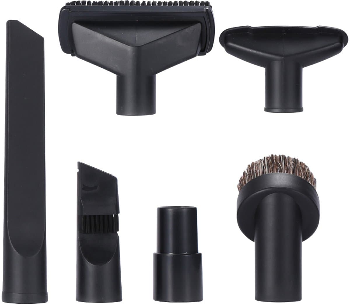 17Parts Stofzuiger Opzetstukken Set 6-delig – Geschikt voor Kärcher NT18/1 NT25/1 NT30/1 NT38/1 WD1 WD2 WD3 MV2 A2004 A2024 – 35mm Aansluiting – Kierenzuigmond, Borstel & Meubelmondstuk – Accessoires Set — afbeelding 1