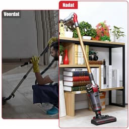 Hoek opzetstuk geschikt voor Dyson V7 V8 V10 V11 V15 - Rotatie Tot 90 Graden - Ergonomisch Stofzuigen - Steelstofzuiger Onderdelen - Rood/Grijs — thumbnail 3