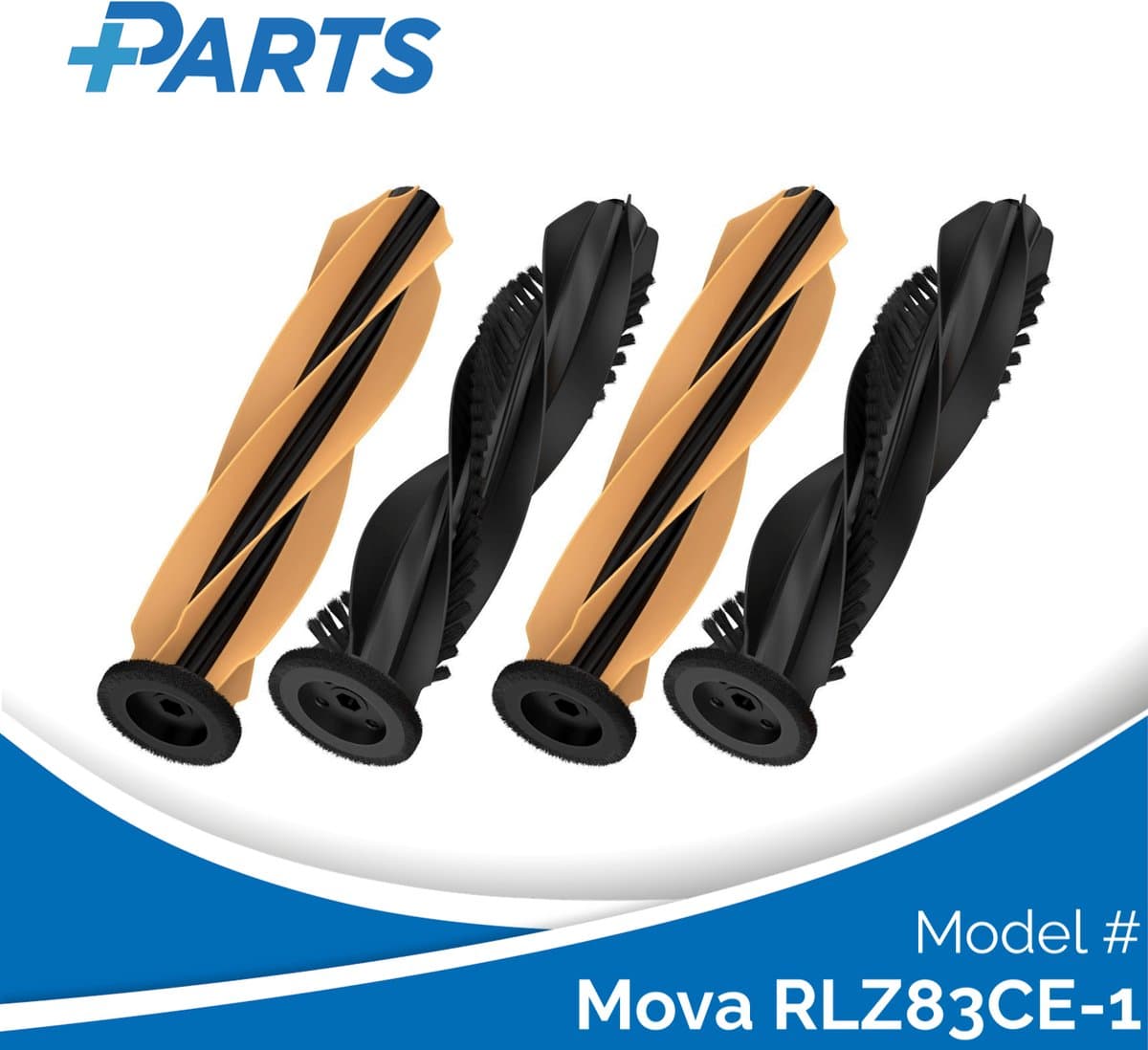 Mova RLZ83CE-1 Borstels (4 Stuks, Plus.Parts® alternatief voor RMB13) — afbeelding 1