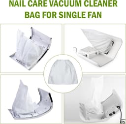15 Stuks Niet-geweven Nagelstofafzuigcollector, Reinigingsgereedschap, Nagelstofzuigerzak, Enkele Ventilator Nagelstofafzuigzak Manicure Gereedschapaccessoire — thumbnail 4
