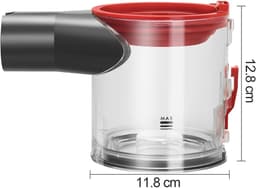 Stofbak voor Dyson V8 V7, transparant premium model met eenvoudige bediening, compatibel met Dyson V8 Absolute Animal Pro, V7 Motorhead Pro en meer — thumbnail 3