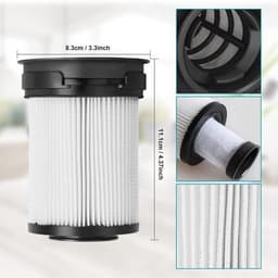 Filters - 2stuks geschikt voor Miele Triflex HX1-serie snoerloze steelstofzuigeraccessoires, vervangend onderdeelnr. 9178017731 — thumbnail 3