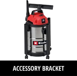 Einhell Elektrische Nat-/Droogzuiger TC-VC 2045 S - 900 W - 180 mbar - 20 L - Blaasaansluiting - Incl. diverse accessoires - kunststofslang 1,5 m - 3-delige kunststof buis - Schuimfilter — thumbnail 5