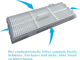 HEPA-filter en wasbare doekjes - geschikt voor Roborock T8/Q7+ / Q7 Max+ robotstofzuigers - reserveonderdelen - schoonmaken - huishoudelijk - set van 8 stuks (4 filters + 4 wasbare doekjes) — thumbnail 5