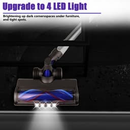 Vervangende onderdelen Geschikt voor Dyson V6 DC59 DC61 DC62 DC74 stofzuigers, geschikt voor Dyson V6, met 4 LED-lampjes turboborstel reinigingskop, geschikt voor vloeren en tapijten (geschikt voor A- en B-interfaces) — thumbnail 4