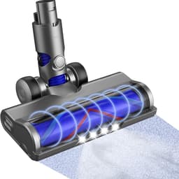 Vervangende onderdelen Geschikt voor Dyson V6 DC59 DC61 DC62 DC74 stofzuigers, geschikt voor Dyson V6, met 4 LED-lampjes turboborstel reinigingskop, geschikt voor vloeren en tapijten (geschikt voor A- en B-interfaces) — thumbnail 1