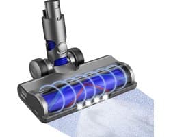Vervangende onderdelen Geschikt voor Dyson V6 DC59 DC61 DC62 DC74 stofzuigers, geschikt voor Dyson V6, met 4 LED-lampjes turboborstel reinigingskop, geschikt voor vloeren en tapijten (geschikt voor A- en B-interfaces)