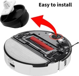Geschikt voor Roborock stofzuigerrobot S65/S55 Max/S65 Pure/S45 Max/S70/S75/S7/T7S/G10/G20/S8 Pro Ultra - Robotstofzuiger Voorwiel - stil, geluidsarm (zwart) — thumbnail 2