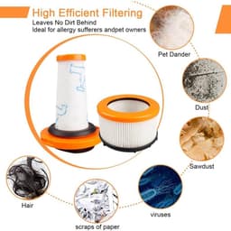 Filter - geschikt voor Rowenta X-FORCE FLEX 9.60 - Filters voor Rowenta X-FORCE FLEX 9.60 en X-NANO ESSENTIAL RH20xx — thumbnail 2