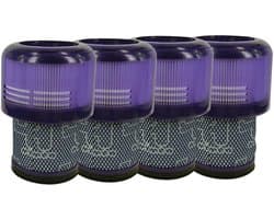 Multaparts® HEPA Filter cassette (set a 4 stuks) geschikt voor Dyson V11 & V15 - Wasbaar - | Gemaakt van duurzaam katoen en eenvoudig te reinigen | Meet op voor je besteld | Vervanger voor Dyson 970013-02