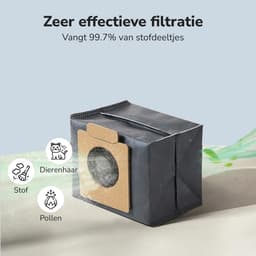 10x Strongflow stofzuigerzakken - geschikt voor Eufy Clean X8 Pro - X10 Pro Omni - zelflegend station - robotstofzuiger — thumbnail 4