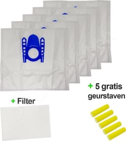OWO collection Bosch, Siemens D, E, F, G, H Stofzuigerzakken - 5x stofzak - 1x filter - 5x luchtverfrissers | stofzuigerzakken — thumbnail 4