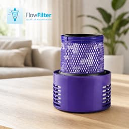 Dyson V10/SV12 - HEPA & Stoffilter - Vervangingsfilter - Hoge filtratie - Eenvoudig te plaatsen — thumbnail 1