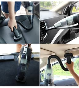 Blinxz.store – Kruimeldief – Draadloze Handstofzuiger – Autostofzuiger – Nat & Droog – 120 W – 2200 mAh – Inclusief Accessoires en Opbergzak — thumbnail 2