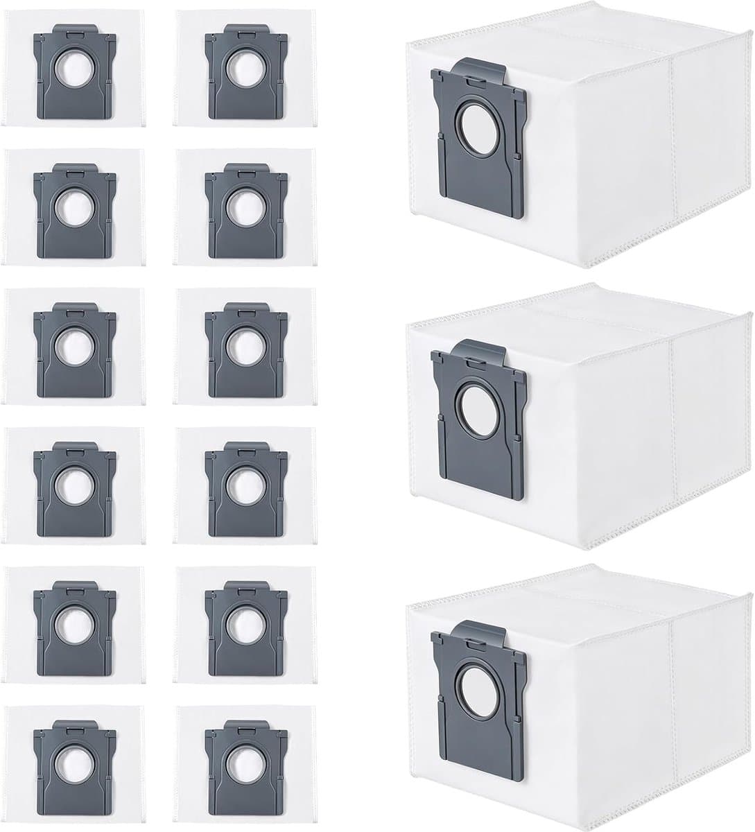 15 stofzuigerzakken geschikt voor Dreame L10s Ultra Gen 2/3 -geschikt voor X30/X40/X50/Aqua10 Ultra — afbeelding 1