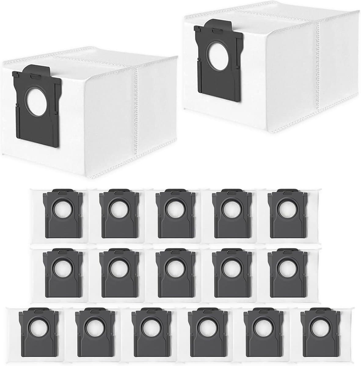 18 stuks stofzakken L40 Ultra geschikt voor Dreame X30 Ultra/X40 Ultra/X50 Ultra stofzuiger — afbeelding 1