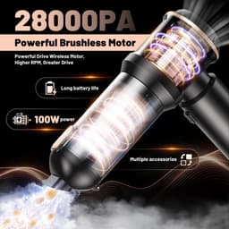 Handstofzuiger – Draadloos – 22.000 Pa Zuigkracht – 4-in-1 – HEPA Filter – 0,2 L Stofreservoir — thumbnail 3