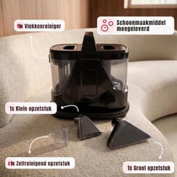 Levo® Vlekkenreiniger - Vlekkenreinigers - Tapijtreiniger Machine - Vlekkenreiniger Bank - Zwart - 22cm x 33cm x 31cm — thumbnail 3