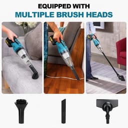Nyoz draadloze handstofzuiger - Stofzuiger - Accu stofzuiger - 12 kPa - 2x 18V accu - Met oplader - 0,6L - 3 opzetstukken — thumbnail 3