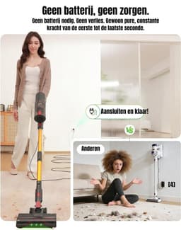Levo® Steelstofzuiger met snoer - Steelstofzuiger - Stofzuiger - 44cm x 29cm x 19cm — thumbnail 5
