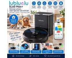 Lubluelu SL60 Max+ Robotstofzuiger met Dweilfunctie – 7500Pa – LDS Lasernavigatie – Automatisch Legen – App & Spraakbediening