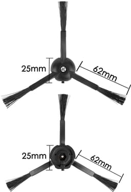 Zijborstels voor robotstofzuiger - 10 stuks - Compatibel met Roborock — thumbnail 4