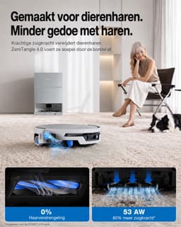 Ecovacs Deebot X12S Pro Omni - Robotstofzuiger Met Dweilfunctie - 27.000 Pa - 63°C Warm Water - Omni Station - AIVI 3D 4.0 - Wit - 1000ml Schoonmaakmiddel — thumbnail 3