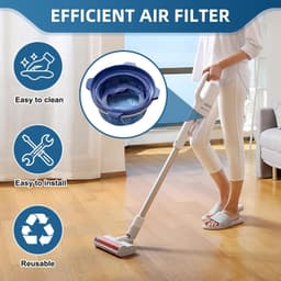 4 Stuks geschikt voor Samsung Jet 60, 70, 70+, 75, 75+, 90 – Vervangt DJ9702649A – Wasbaar – Vervangend filter voor draadloze stofzuigers — thumbnail 5