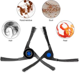 6 Stuks Zijborstels geschikt voor ECOVACS X2/X2 Pro/X2 Omni/X2 Combo - Stofzuigeronderdelen — thumbnail 5