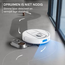Rowenta X-Plorer S580 Max RR9547 - Robotstofzuiger - Hoge zuigkracht (10.000 Pa) - Slimme navigatie - Roterende Dweilen - All in one leegstation (wet & dry) - Automatische reining en droging dweilen — thumbnail 5