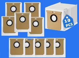 10 stuks Vacuümzakken Vervangingsset voor Eufy L60, L60 SES, L50, Auto-legestation, Conga Home 1000/8090 Ultra en Haier H9 Plus Stofzuigeronderdelen. Tip: Controleer uw model voordat u koopt — thumbnail 1