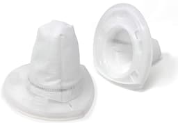 6 stuks - Stofzuigerfilterpatronen - Geschikt voor HEPA-vervangingsfilters - Compatibel met Black & Decker VF110 - Filteraccessoires - Wit — thumbnail 3