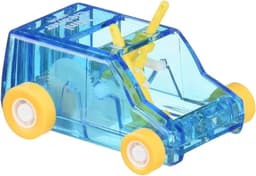 Mini Desktop Cleaner en Dust Sweep - Blauw Transparant — thumbnail 1