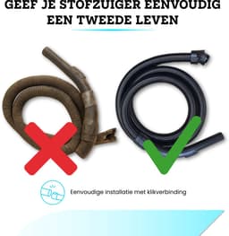 Somstyle Stofzuigerslang Geschikt voor Miele C3, S6 & S8 Stofzuiger - Stofzuigeraccessoires - 2.5 Meter - Zwart — thumbnail 5