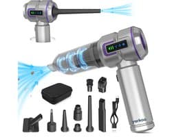 Draadloze Kruimeldief met Blaasfunctie - Instelbare Zuigkracht - USB-C - Autostofzuiger - Mini Stofzuiger