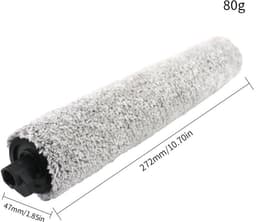 Rolborstel - 3 stuks - geschikt voor UWANT U300 & U300 MAX - voor robotstofzuiger - 27.2*4.7*4.7cm - grijs — thumbnail 3
