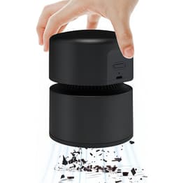 Kruimeldief - Bureau stofzuiger - Mini stofzuiger - Tafelstofzuiger - Bureaustofzuiger - Draadloze stofzuiger - Mini-stofzuiger - Draadloze stofzuiger - USB-oplaadbaar - 360° draaibaar - Tot 120 minuten accuduur - Voor scholen - Voor kantoren — thumbnail 1
