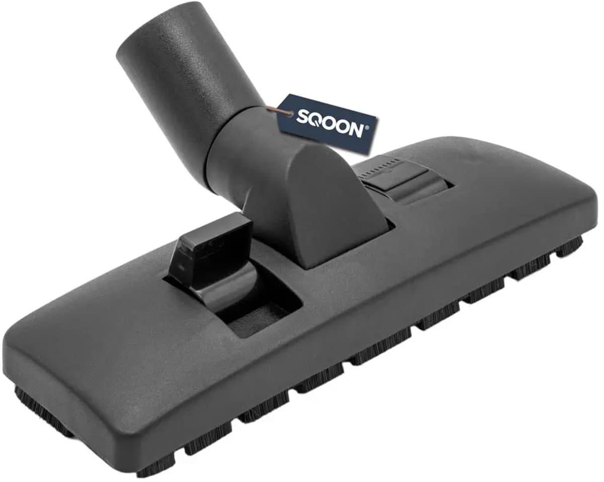 SQOON® Combi zuigmond 38 mm - 27 cm breed - Nylon haren - Geschikt voor universele stofzuigers met 38 mm aansluiting - Voor harde vloeren en tapijt — afbeelding 1