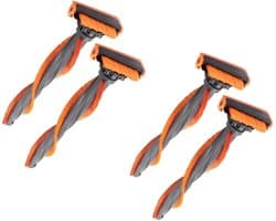 Replacements® – Set van 4 Borstels Geschikt voor Philips SpeedPro (FC6721 t/m FC6729) - Vervangt onderdeel CP1913/01