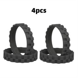 4 stuks Wielbanden geschikt voor iRobot Roomba 500 600 700 800 900 E5 I7 j7 + j9 – Antislip Rubberen Banden – Stil – Eenvoudige Montage — thumbnail 1